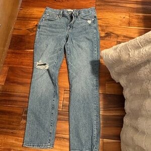 Madewell Women's Straight Leg Jeans - Light Blue